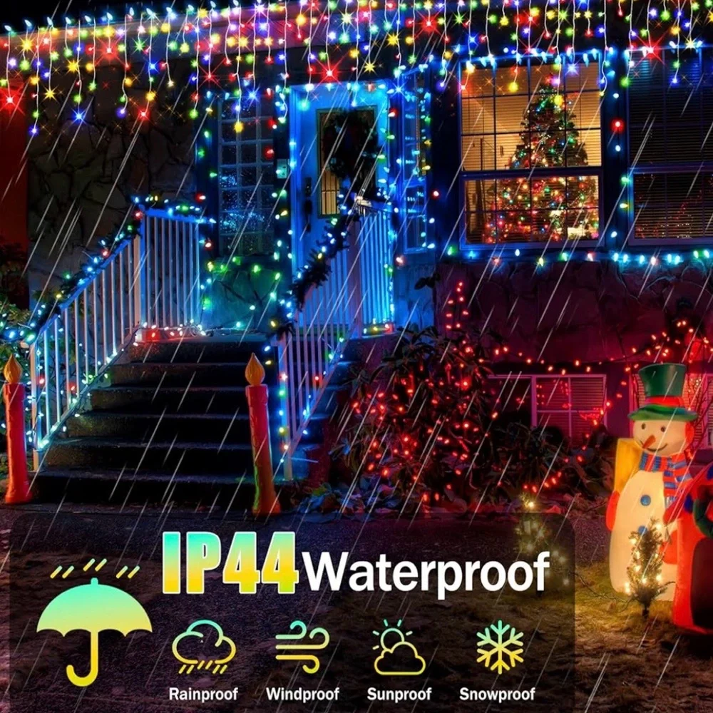 98FT Christmas Lights Outdoor Decorations 900LED Fairy String Light 12   **NEW**